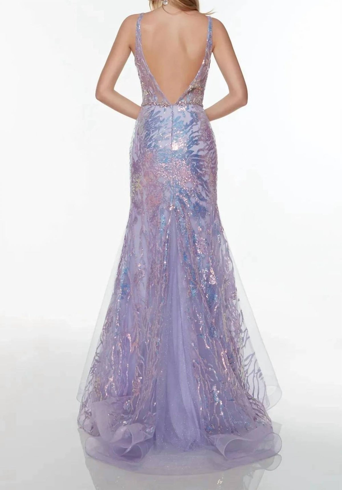 Alyce Paris - Asymmetrical Shoulder Prom Dress