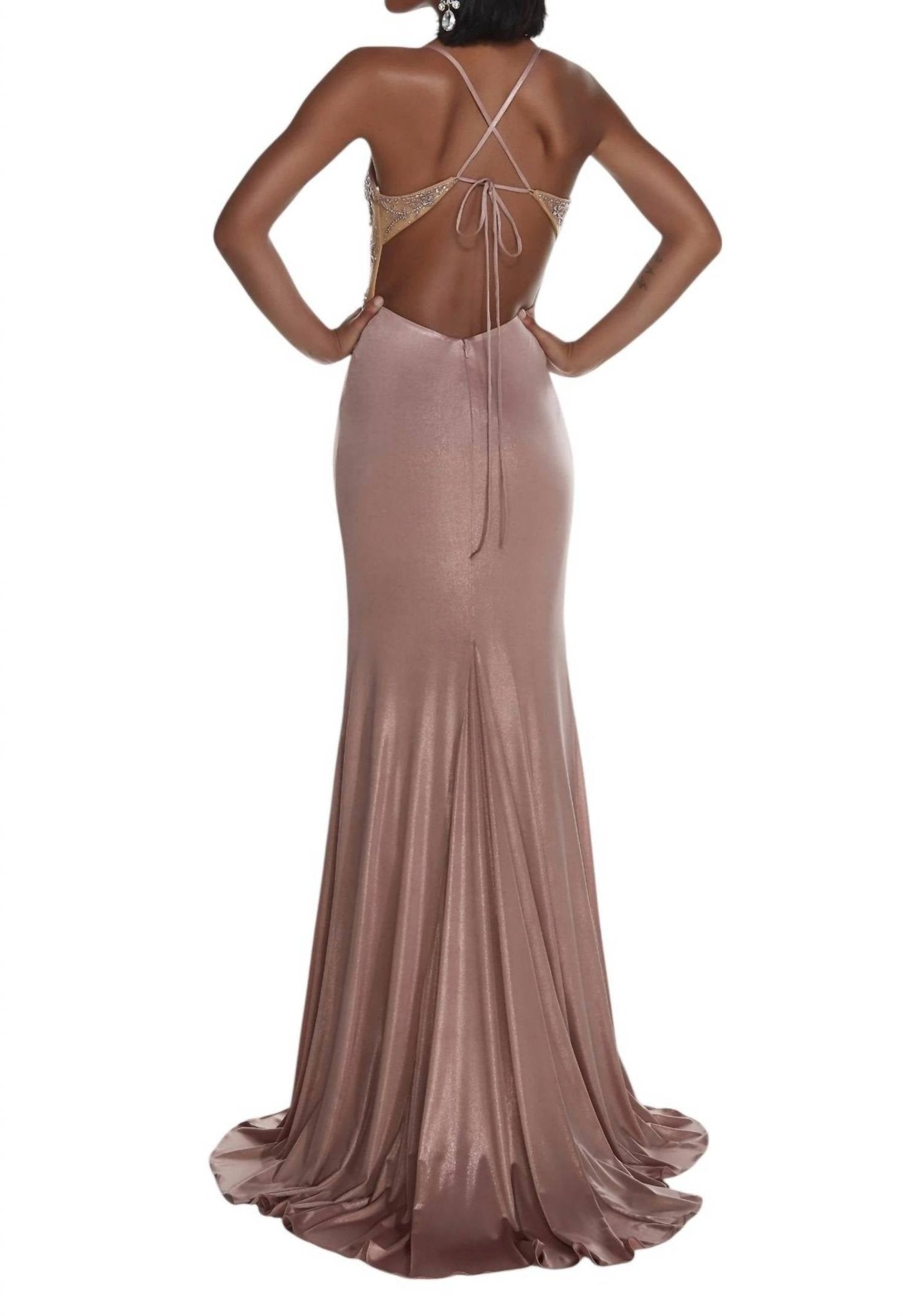Alyce Paris - Beaded Top Prom Dress - clothing - dresses - patterned