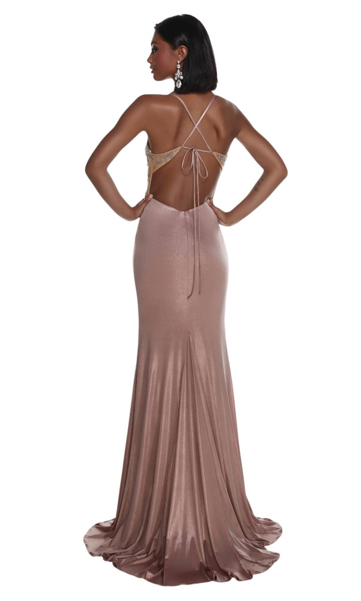 Alyce Paris - Beaded Top Prom Dress - clothing - dresses - patterned