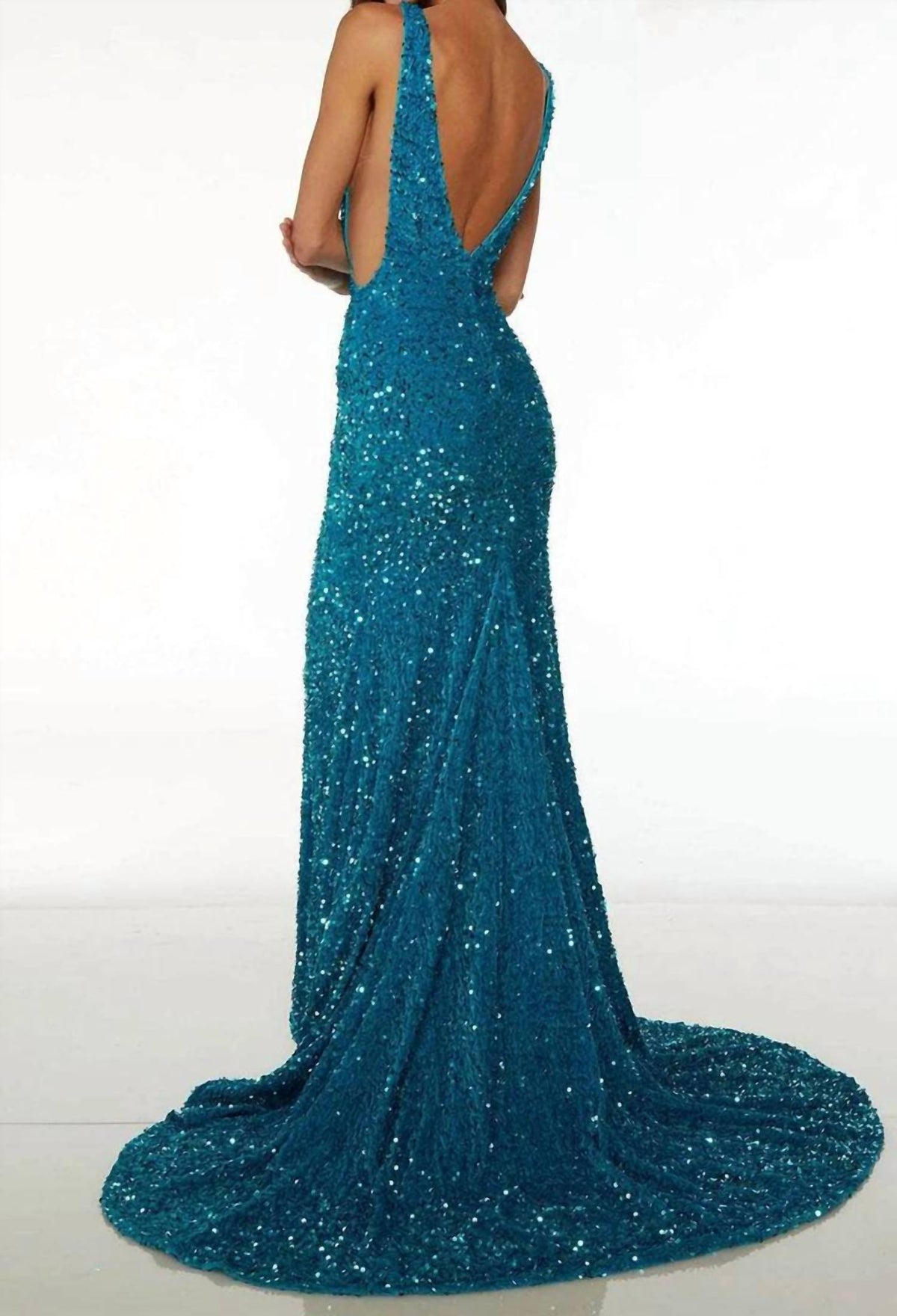 Alyce Paris - Open Back Sheath Evening Dress