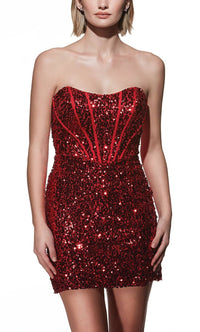 Alyce Paris - Short Fitted Mini Dress