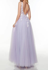Alyce Paris - Tulle Prom Dress - clothing - dresses - patterned