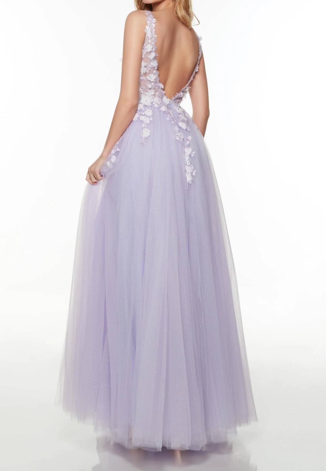 Alyce Paris - Tulle Prom Dress - clothing - dresses - patterned