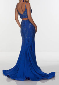 Alyce Paris - Two - piece Prom Dress - blue - clothing - dresses