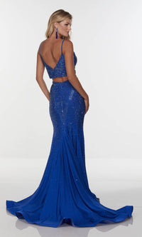 Alyce Paris - Two - piece Prom Dress - blue - clothing - dresses
