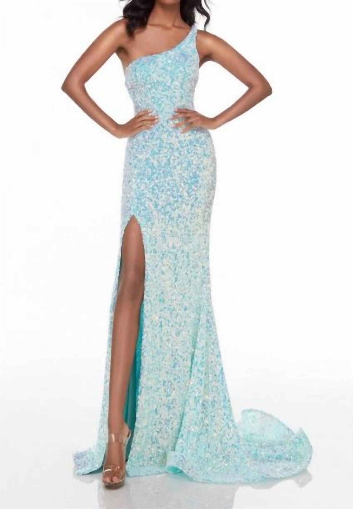 Alyce Paris - Women's One Shoulder Gown