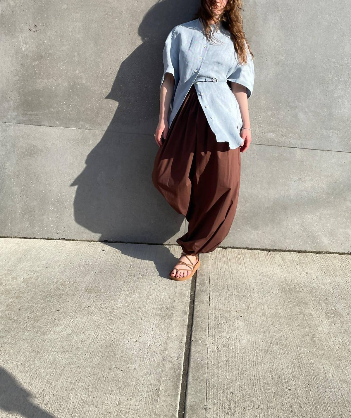 Alysi - MAXI LINEN BLOUSE