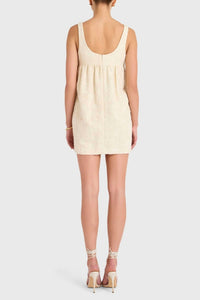 Amanda Uprichard - Bello Dress - beige - clothing - cotton - blend
