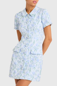 Amanda Uprichard - Belmont Dress - blue - clothing - collection:vacationdresses(Auto)