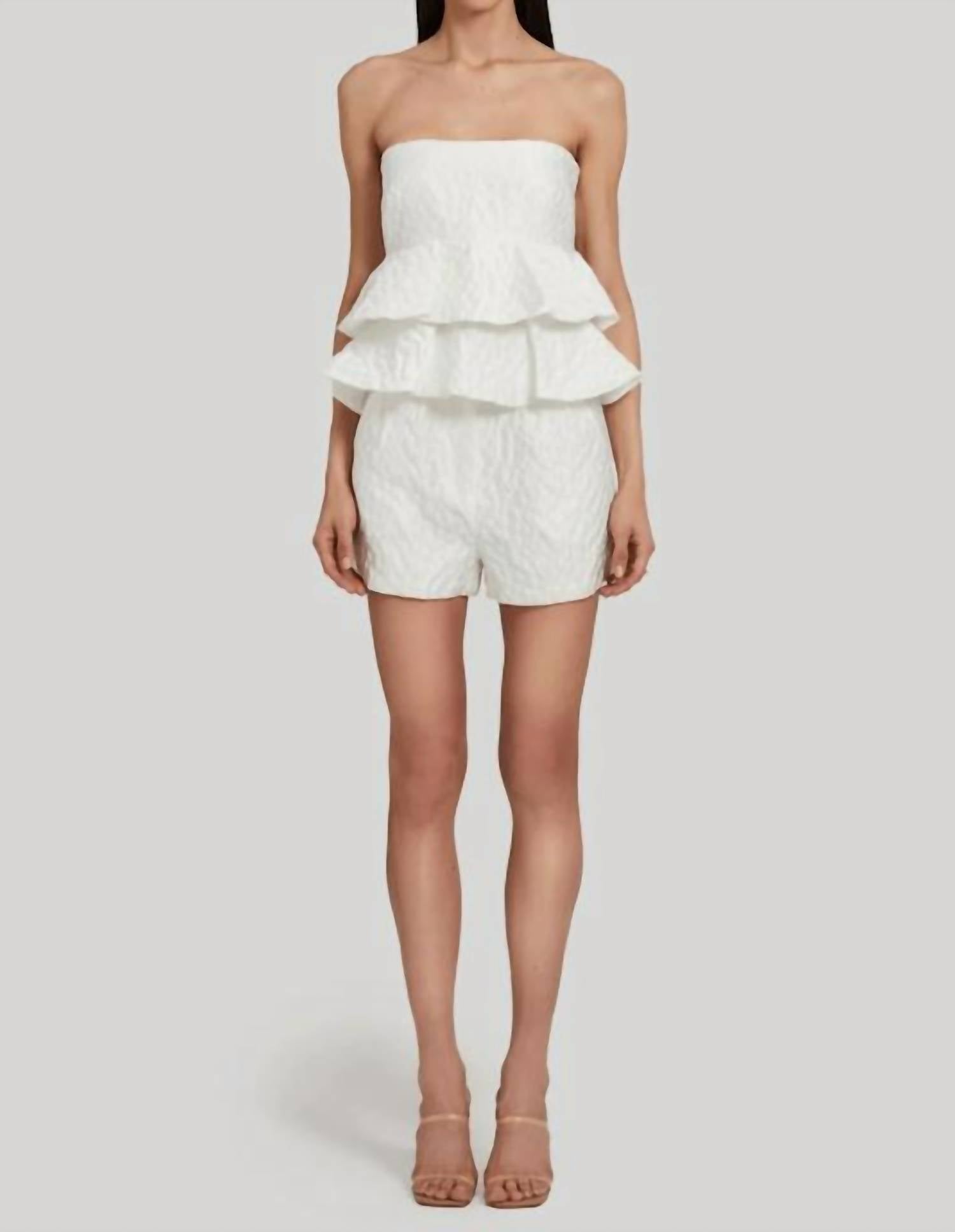 Amanda Uprichard - Jane Shorts - clothing - high - waist - patterned