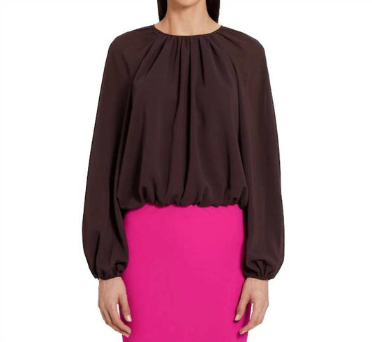 Amanda Uprichard - Orla Top - blouses - brown - clothing