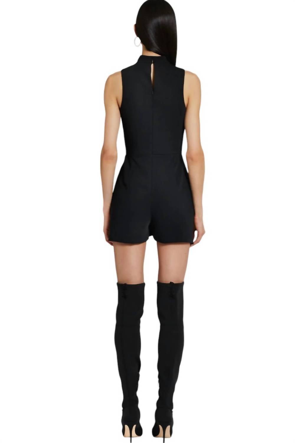 Amanda Uprichard - Reed Romper - black - clothing - jumpsuits