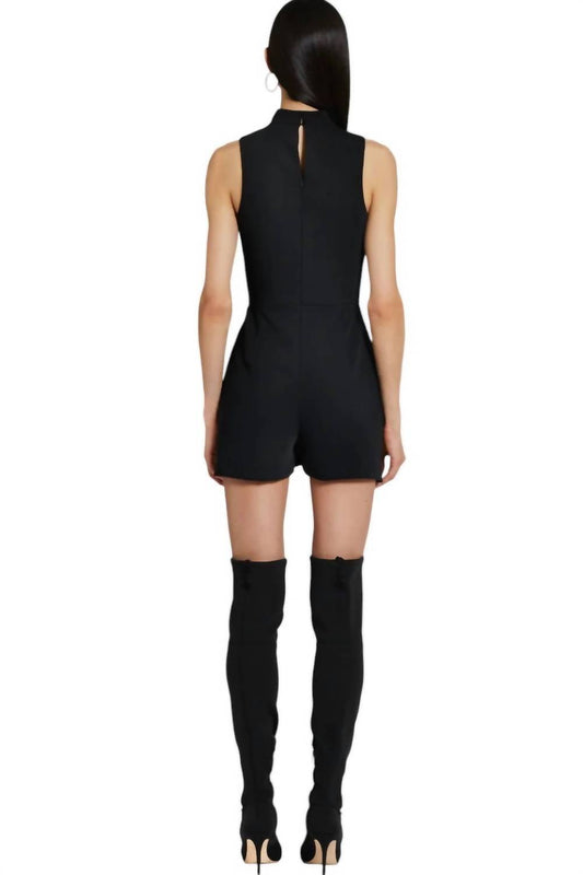Amanda Uprichard - Reed Romper - black - clothing - jumpsuits