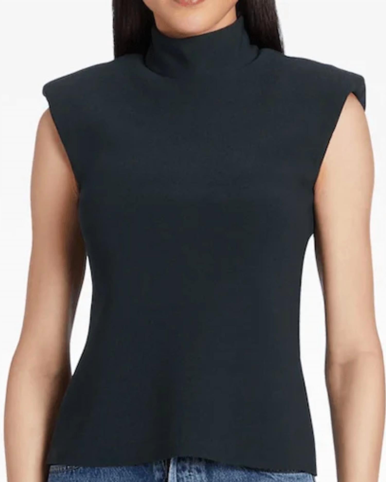 Amanda Uprichard - Tempe Top - black - blouses - clothing