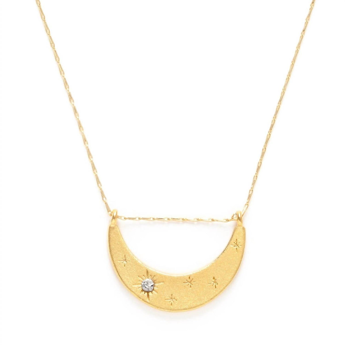 Amano Studio - Women's Starlight Crescent Necklace