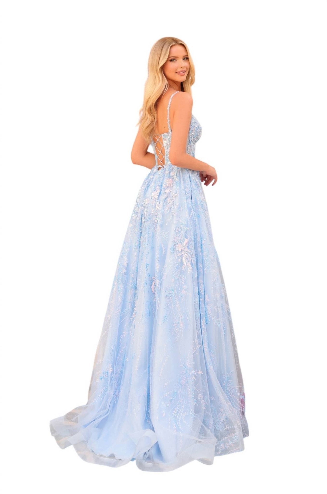 Amarra - Dazzling Prom Dress - blue - clothing - dresses