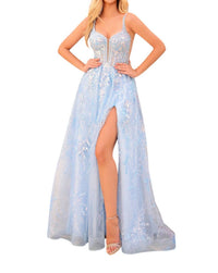 Amarra - Dazzling Prom Dress - blue - clothing - dresses