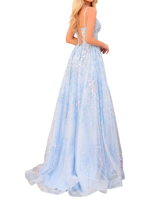 Amarra - Dazzling Prom Dress - blue - clothing - dresses
