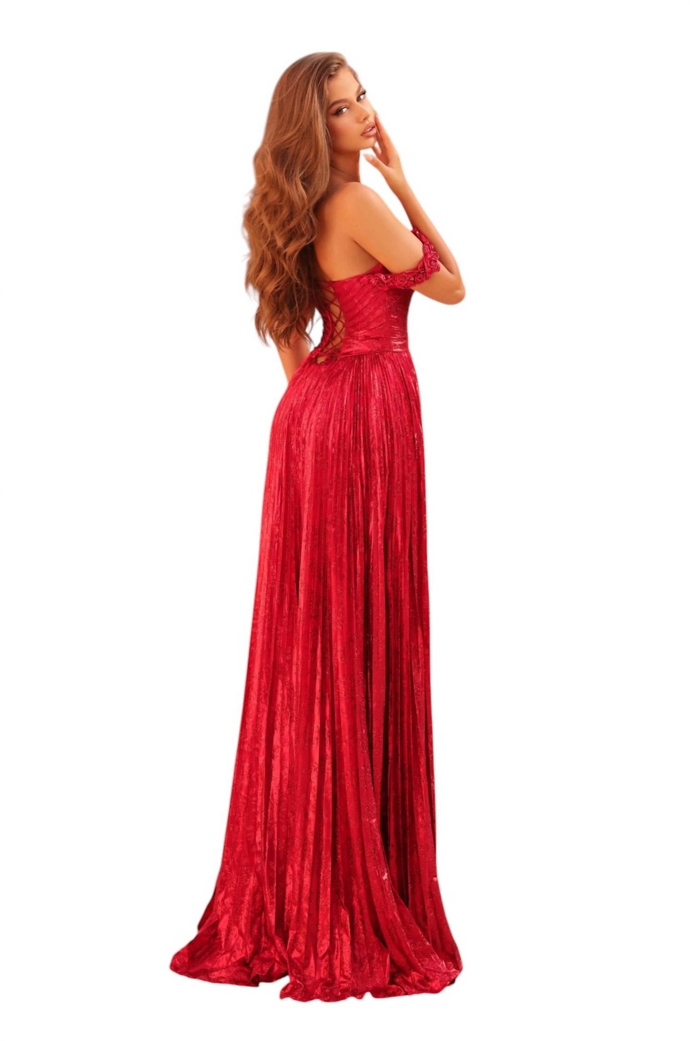 Amarra - Elegant Romantic Prom Dress - clothing - dresses - patterned