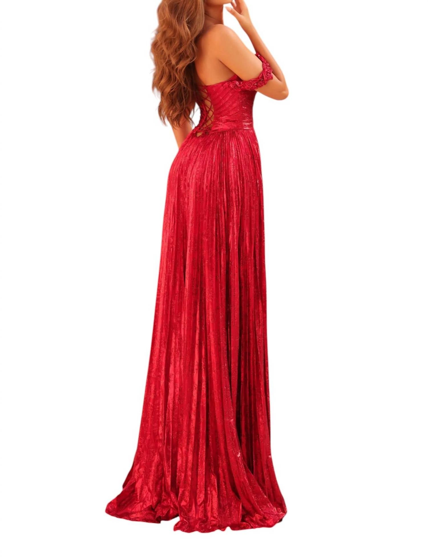 Amarra - Elegant Romantic Prom Dress - clothing - dresses - patterned