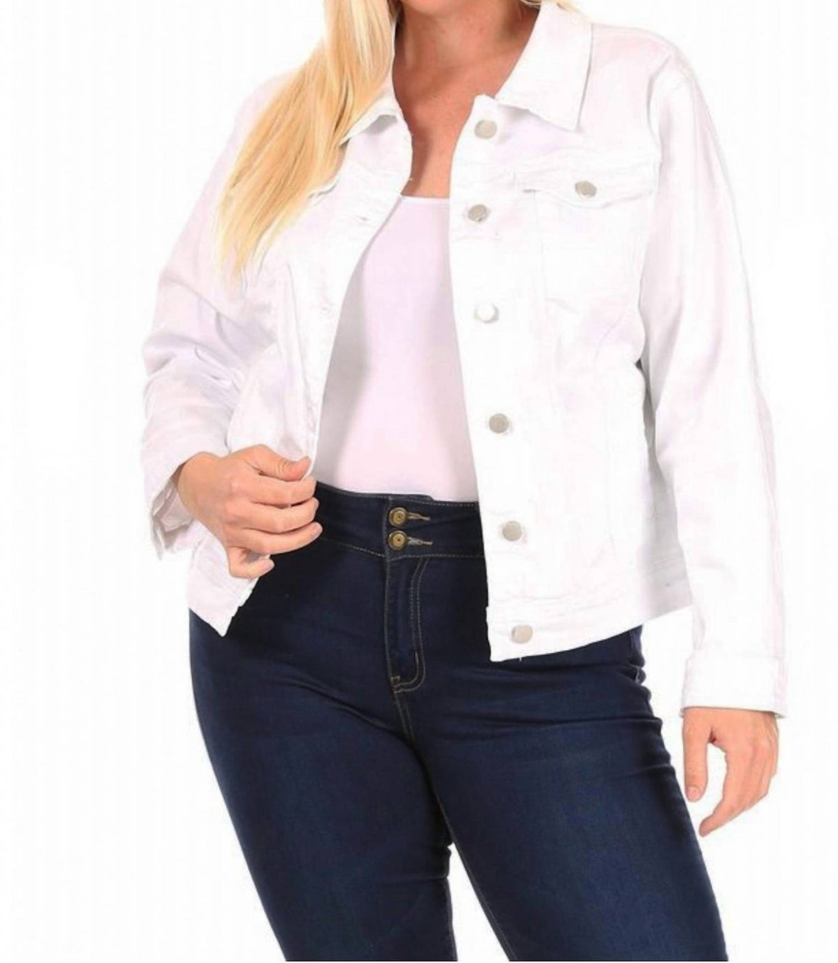 Amaryllis - Classic Denim Jacket - Plus