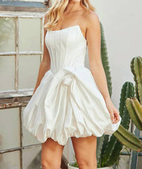 Amelia Couture - Short Strapless Bubble Dress