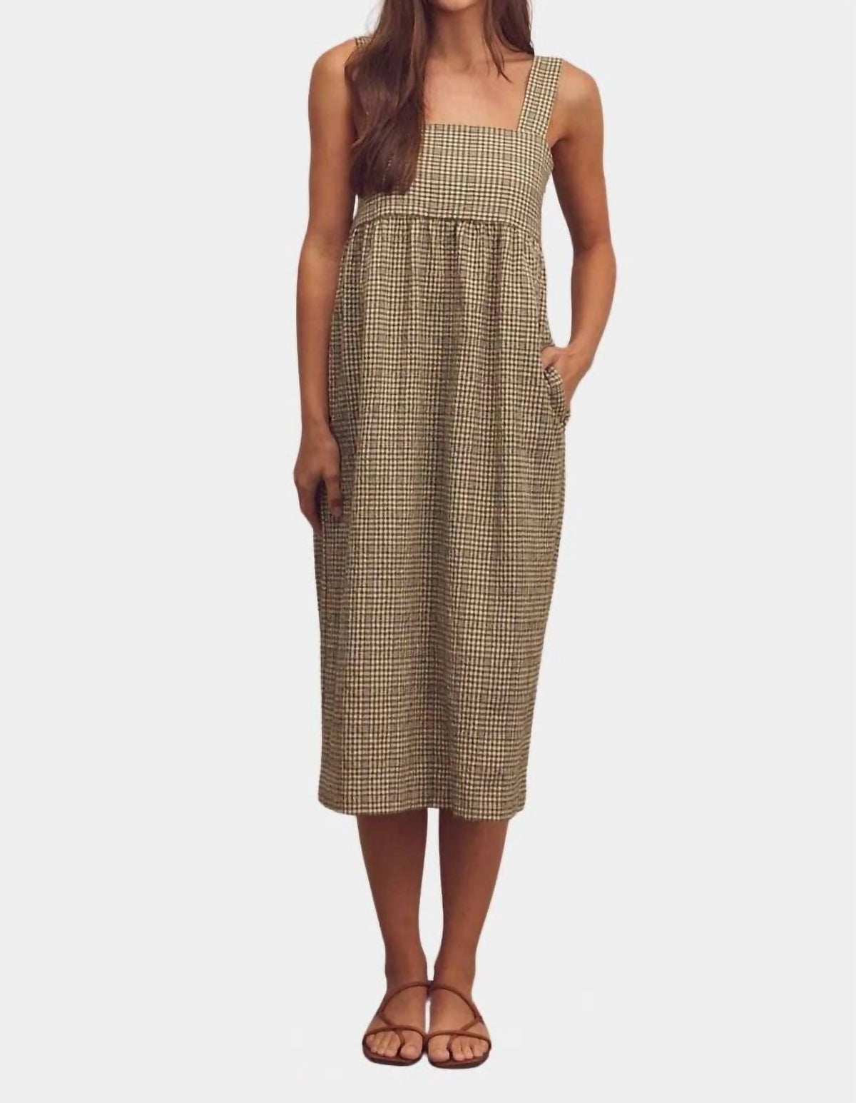 Amente - Back Tie Midi Dress