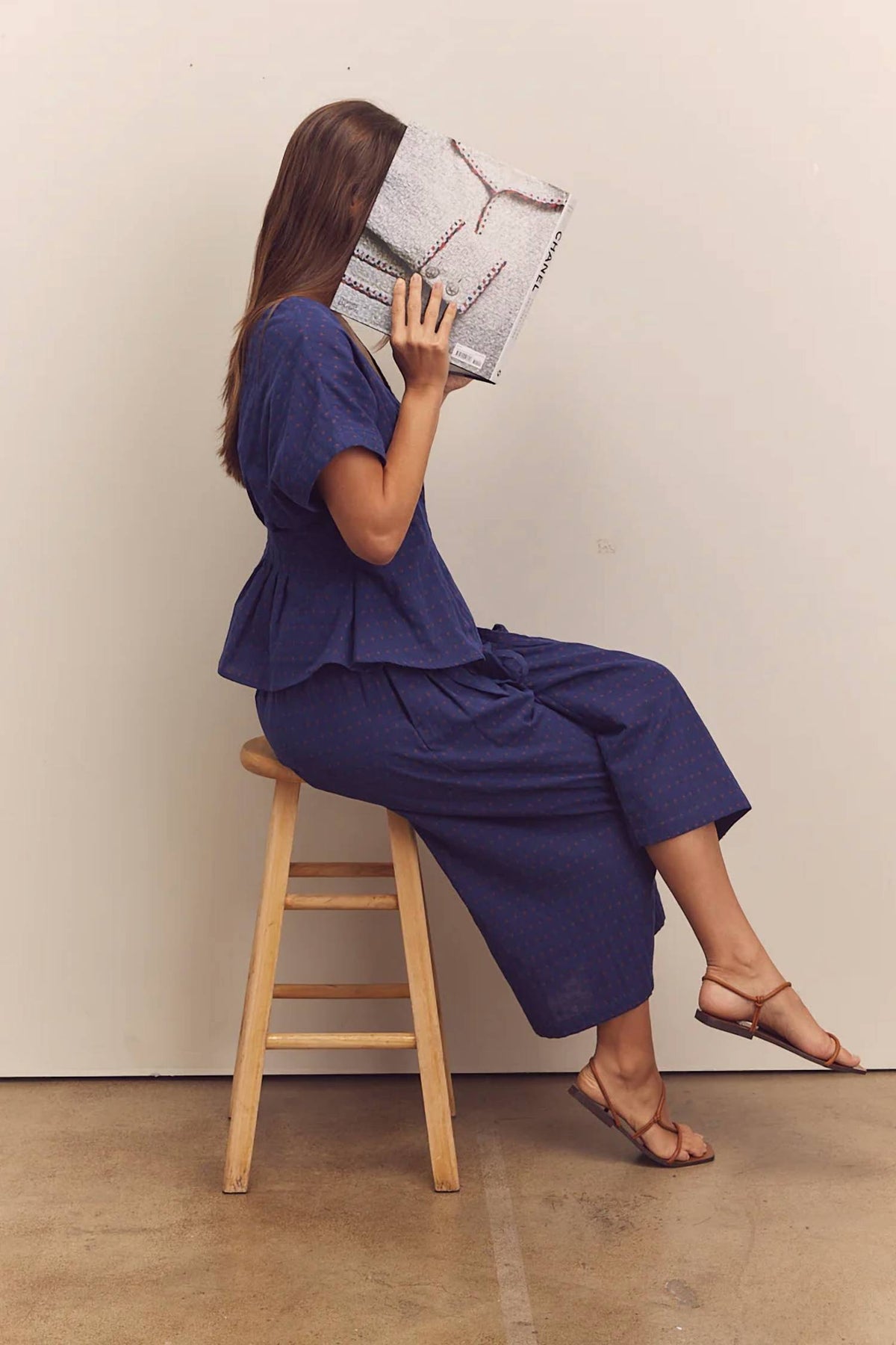 Amente - Drawstring Wide Leg Pants