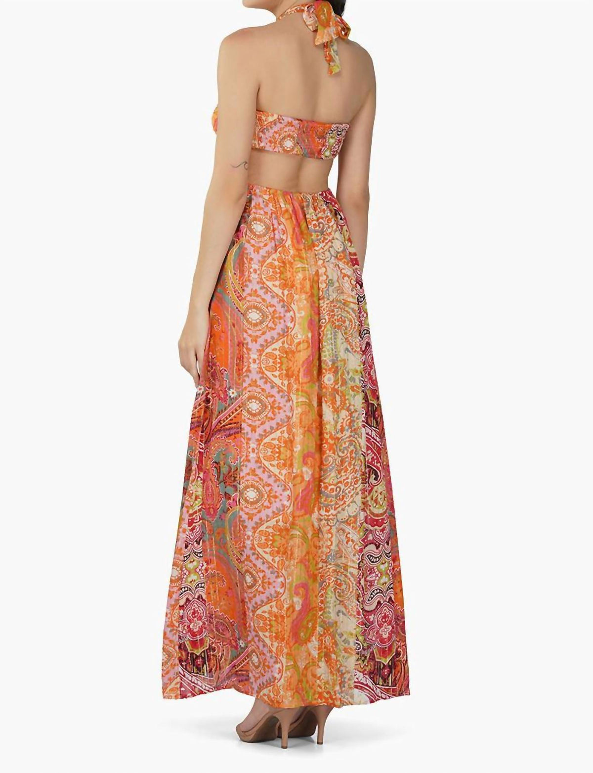 America & Beyond - Palm Paisley Maxi Dress