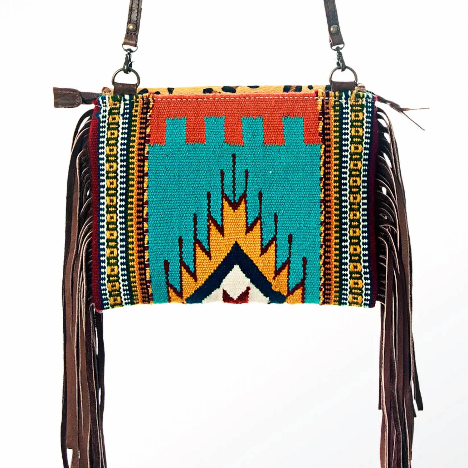 American Darling - Women's Animal Aztec Blanket Crossbody Bag - bags - crossbody - bags - handbags