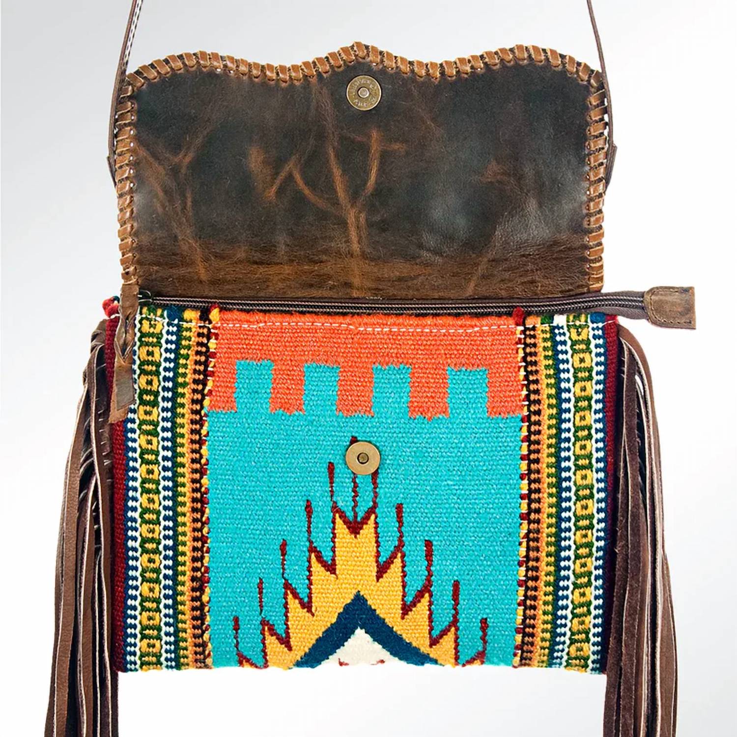 American Darling - Women's Animal Aztec Blanket Crossbody Bag - bags - crossbody - bags - handbags