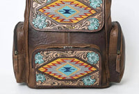 American Darling - Women's Full Grain Leather Backpack - backpacks - bags - brown