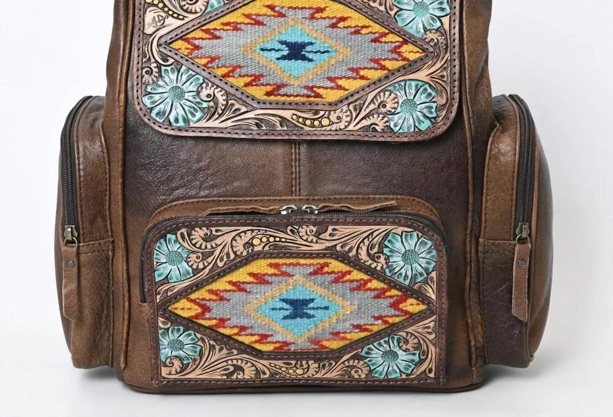 American Darling - Women's Full Grain Leather Backpack - backpacks - bags - brown