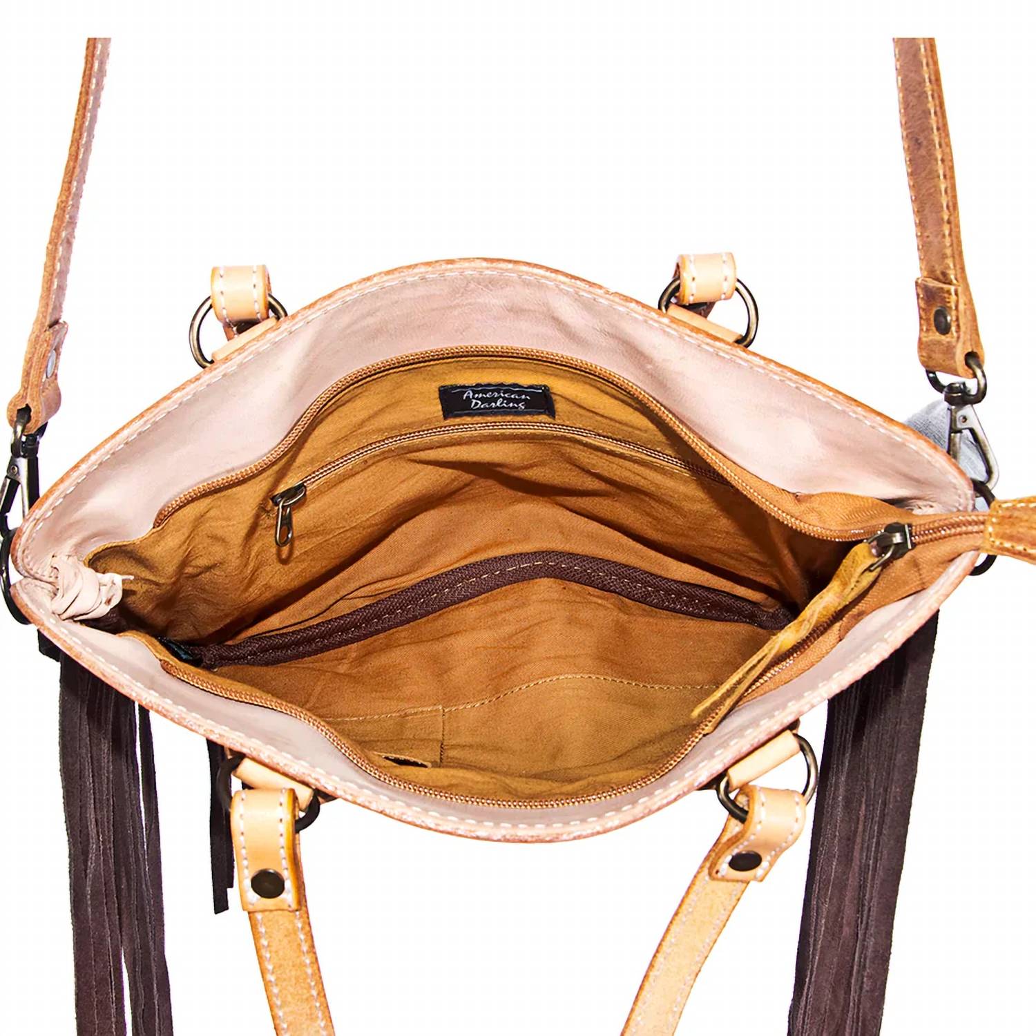 American Darling - Women's Hair On Hide Shoulder Bag - bags - handbags - shoulder - bags