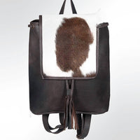 American Darling - Women's Hair On Leather Backpack - backpacks - bags - black