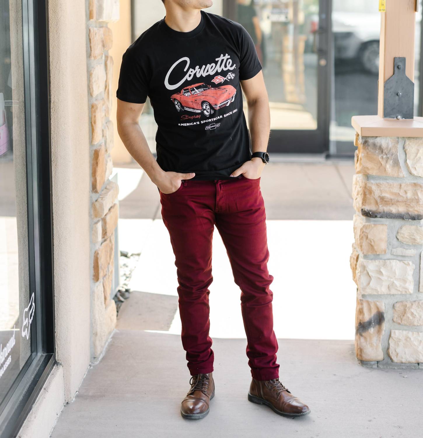 American Needle - Chevrolet Corvette Burton Tee - black - clothing - cotton