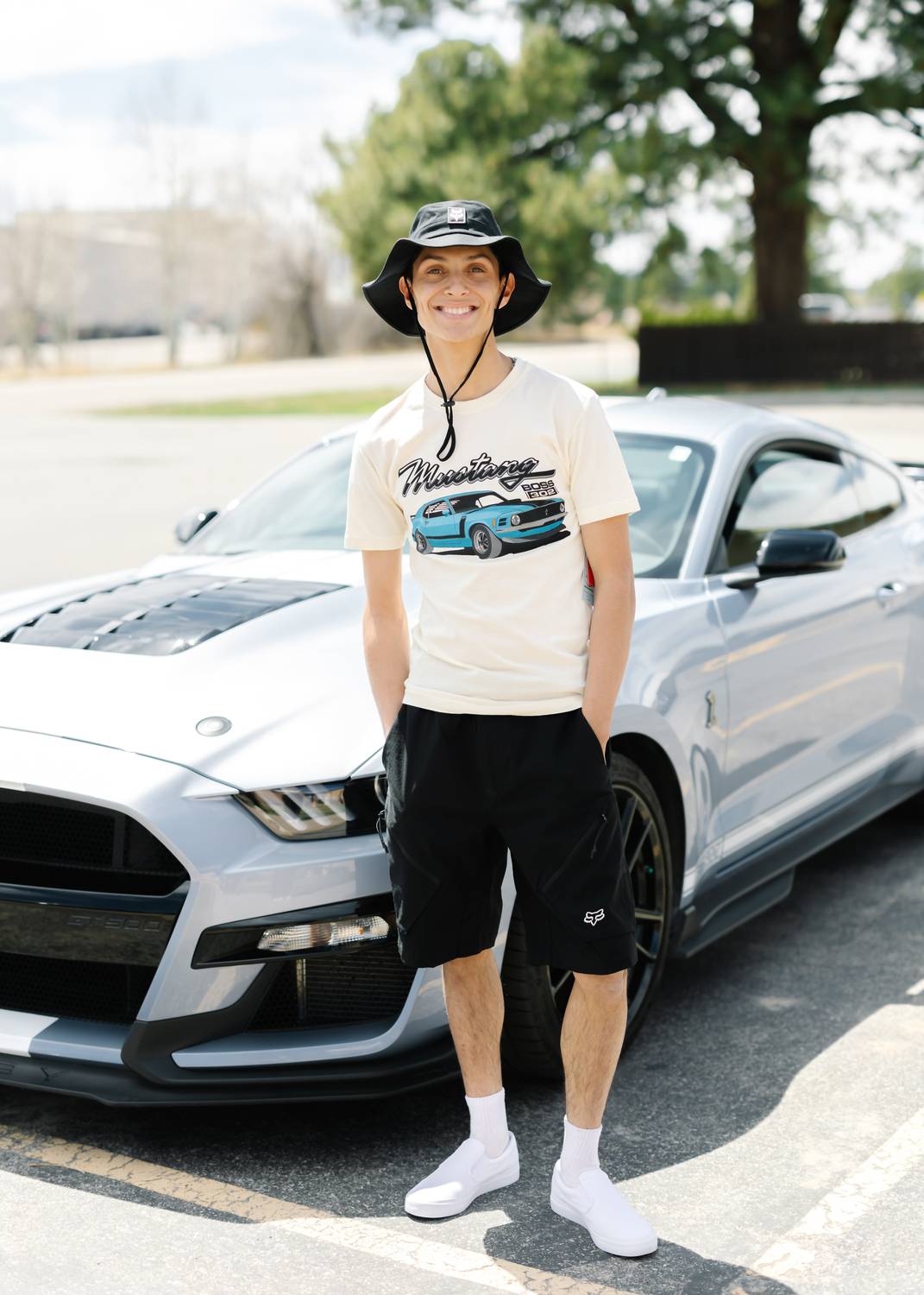 American Needle - Men's Ford Mustang Brass Tacks Tee - beige - clothing - cotton