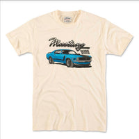 American Needle - Men's Ford Mustang Brass Tacks Tee - beige - clothing - cotton