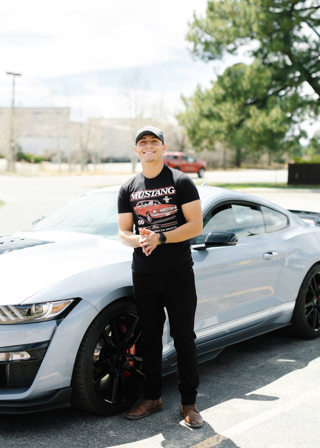 American Needle - Men's Ford Mustang Burton Tee - black - clothing - cotton