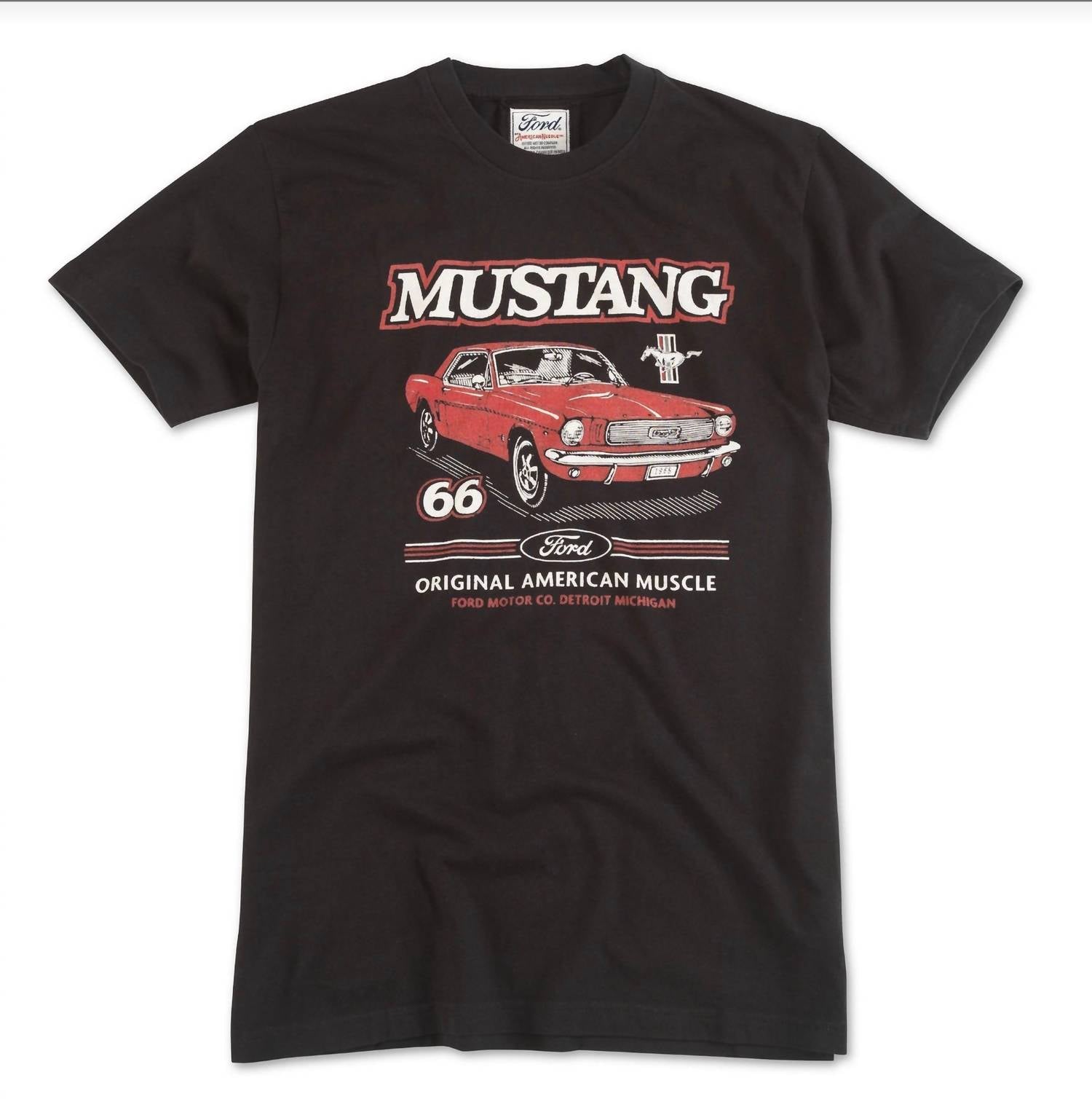 American Needle - Men's Ford Mustang Burton Tee - black - clothing - cotton