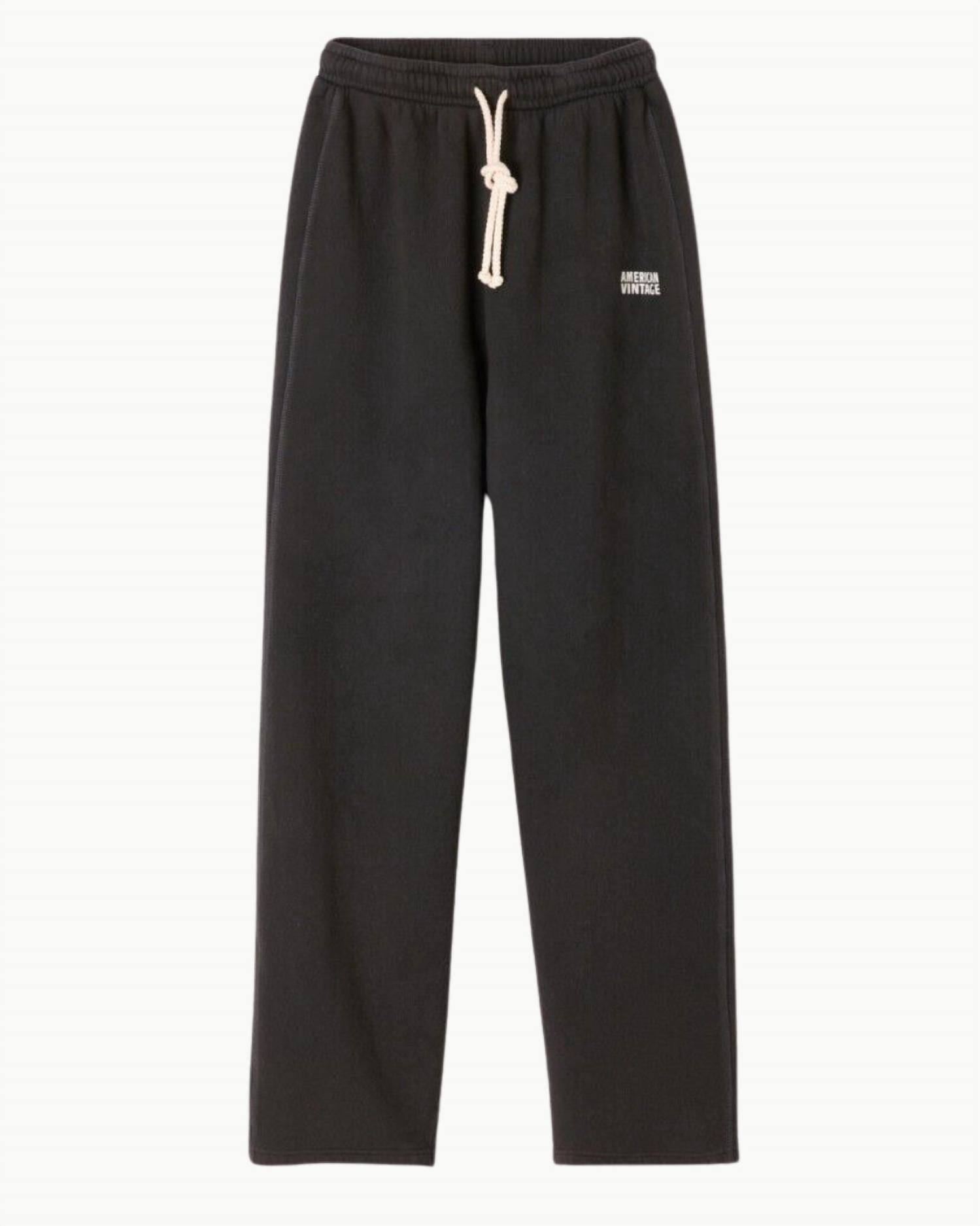 American Vintage - Izubird Trouser Lounge Pants - black - clothing - cotton