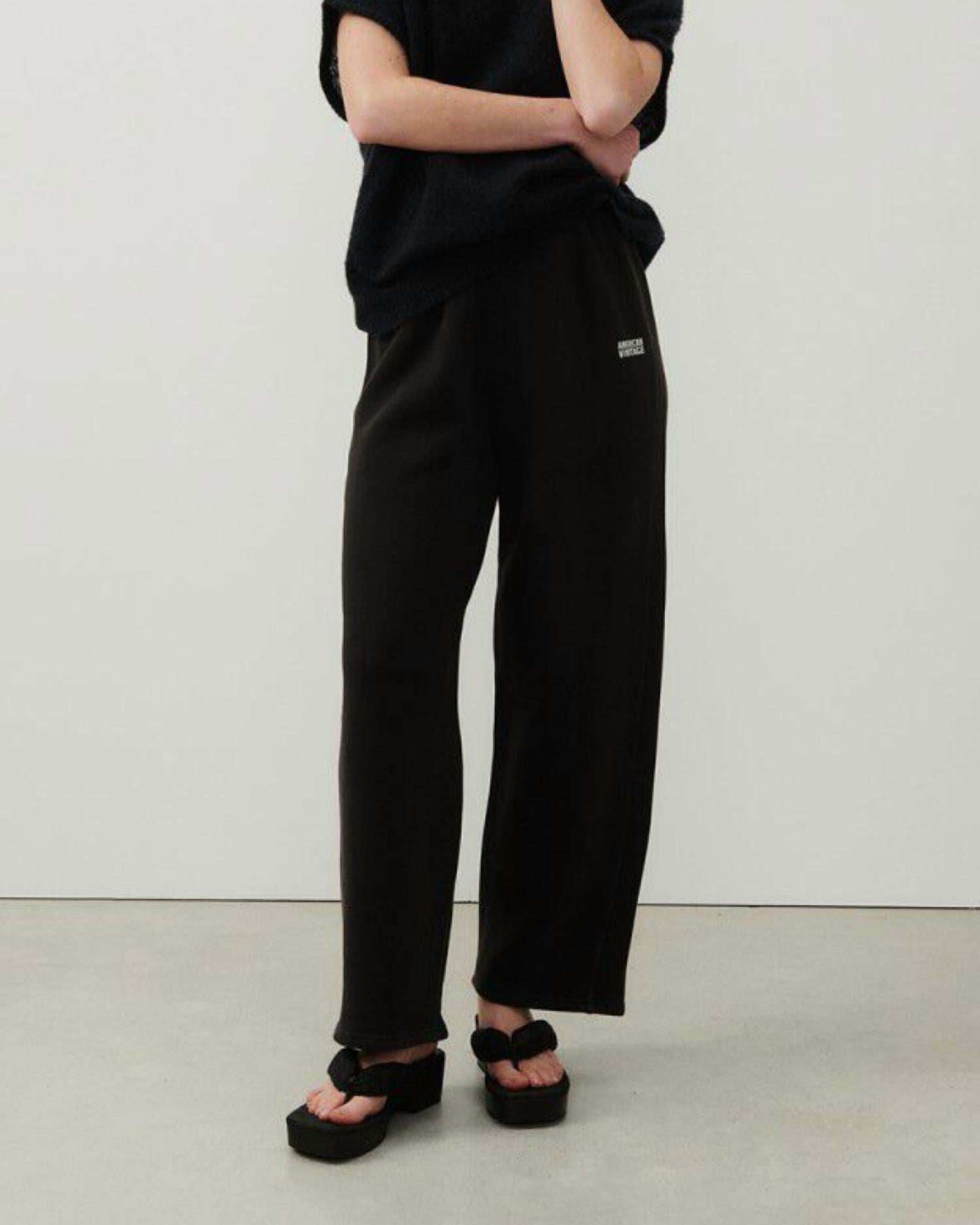 American Vintage - Izubird Trouser Lounge Pants - black - clothing - cotton
