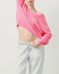 American Vintage - Raxow Relaxed - fit Wool Jumper - clothing - hoodies - pink