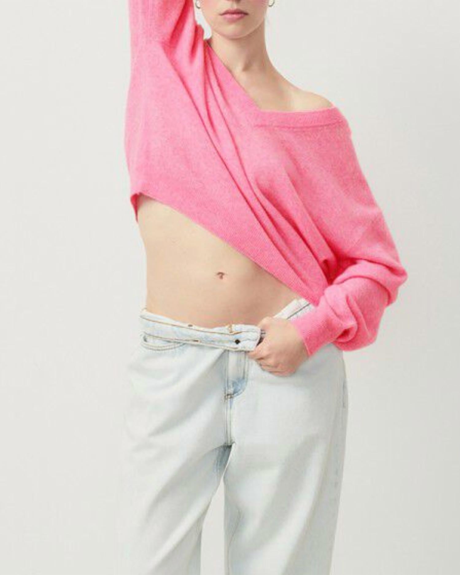 American Vintage - Raxow Relaxed - fit Wool Jumper - clothing - hoodies - pink