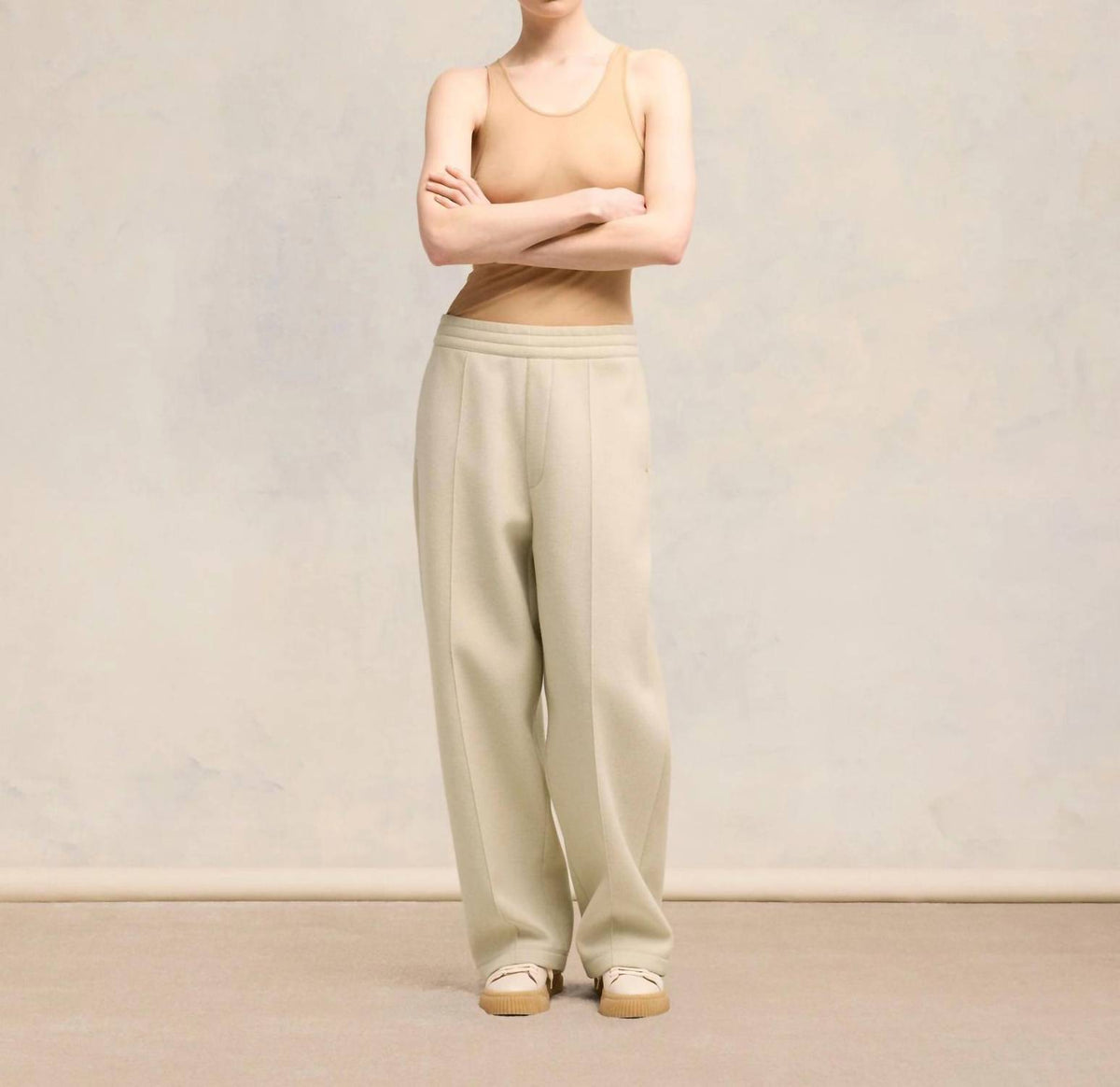 Ami Paris - Pleated Drawstring Trouser Pants