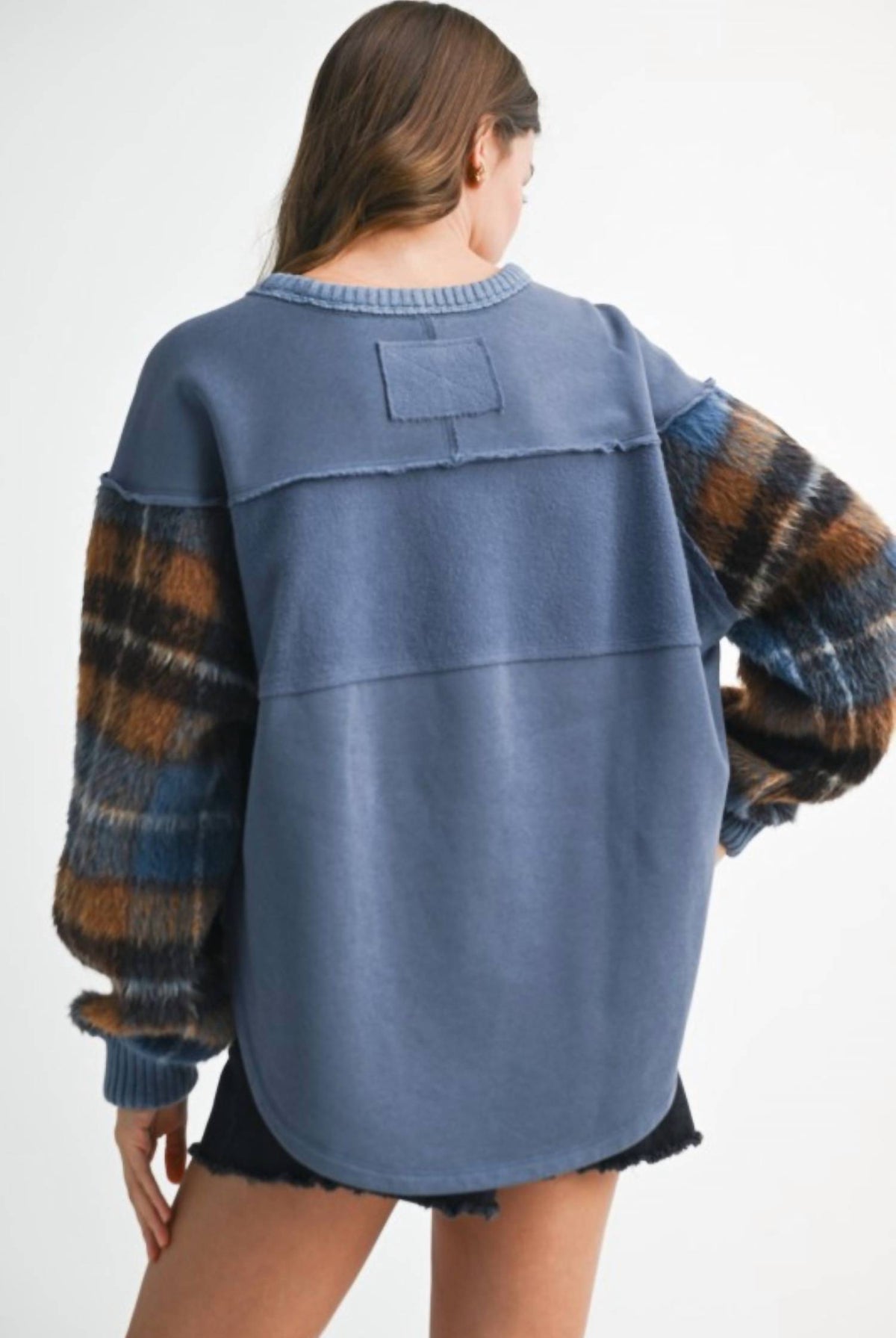 Amie & Co - MALVA PLAID PULLOVER