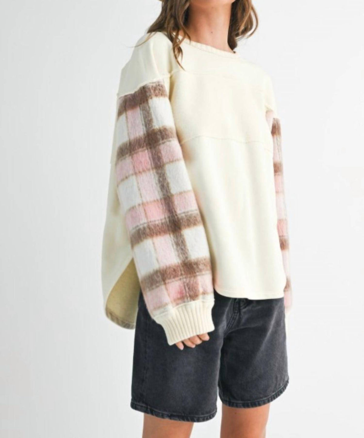 Amie & Co - REBECCA PLAID PULLOVER