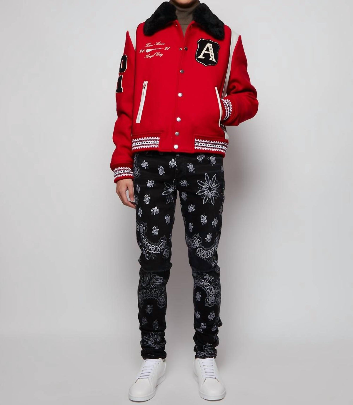 Amiri - Flocked Bandana Jeans