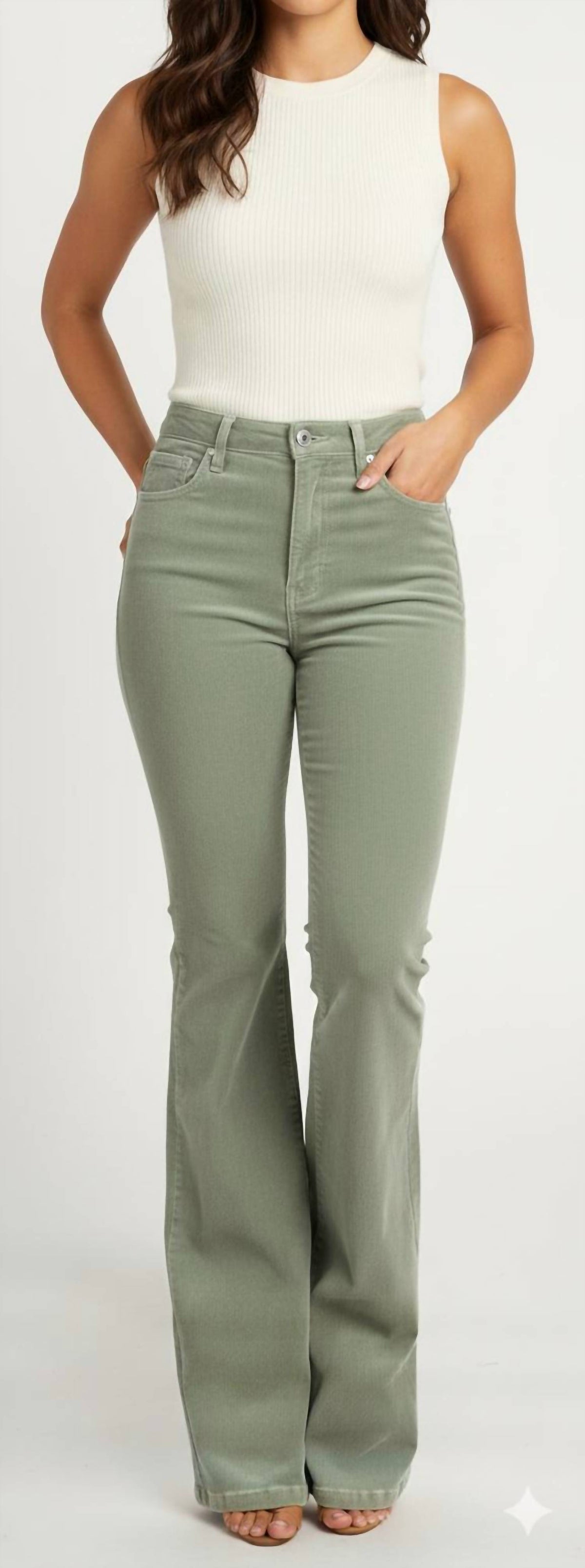 Amiri - Velour Flare Stack Jeans Pants