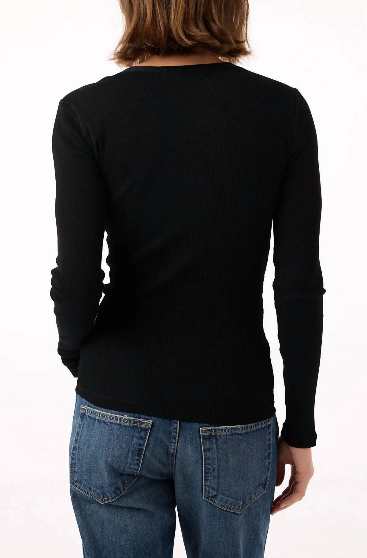 Amo - Swoon Long Sleeve Ribbed Top